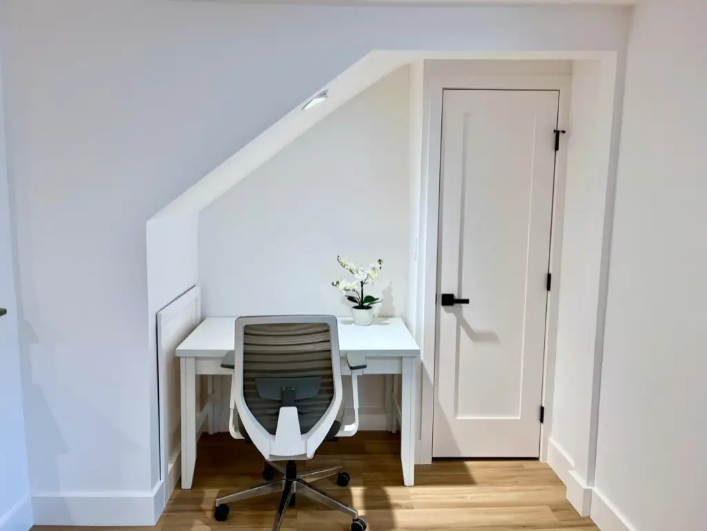renovated basement office space