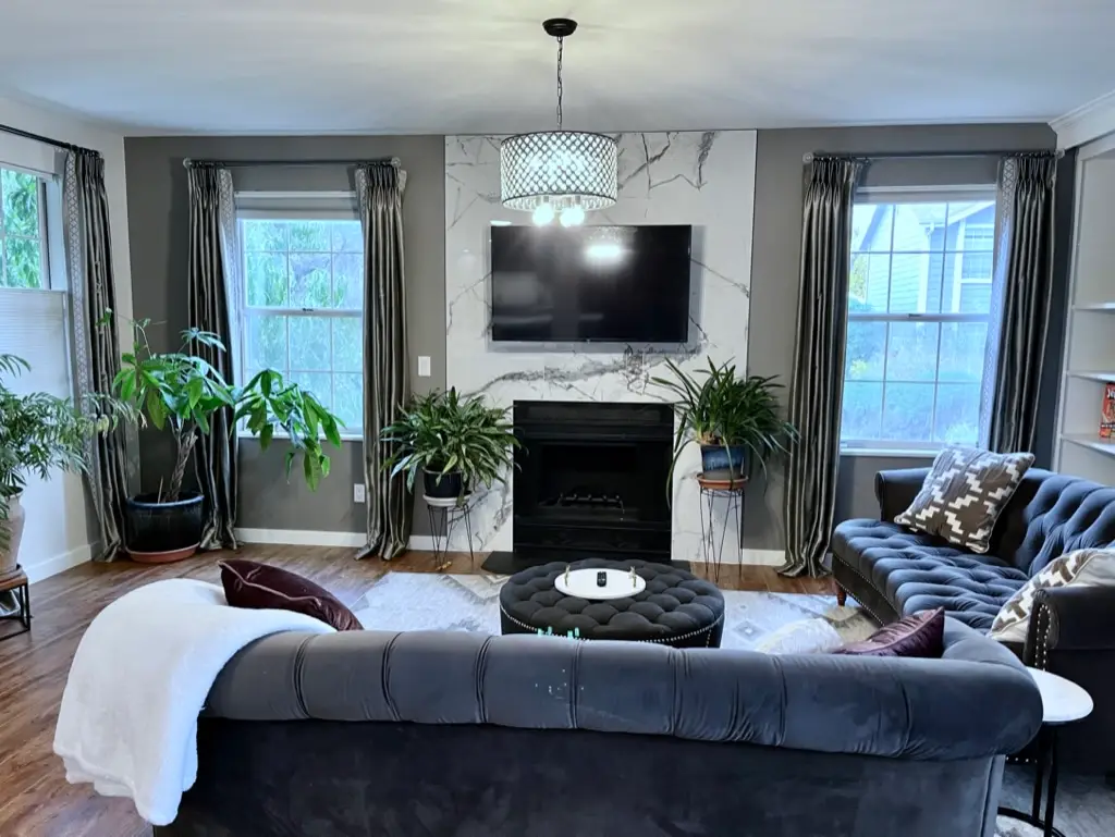 remodeled and furnished living area