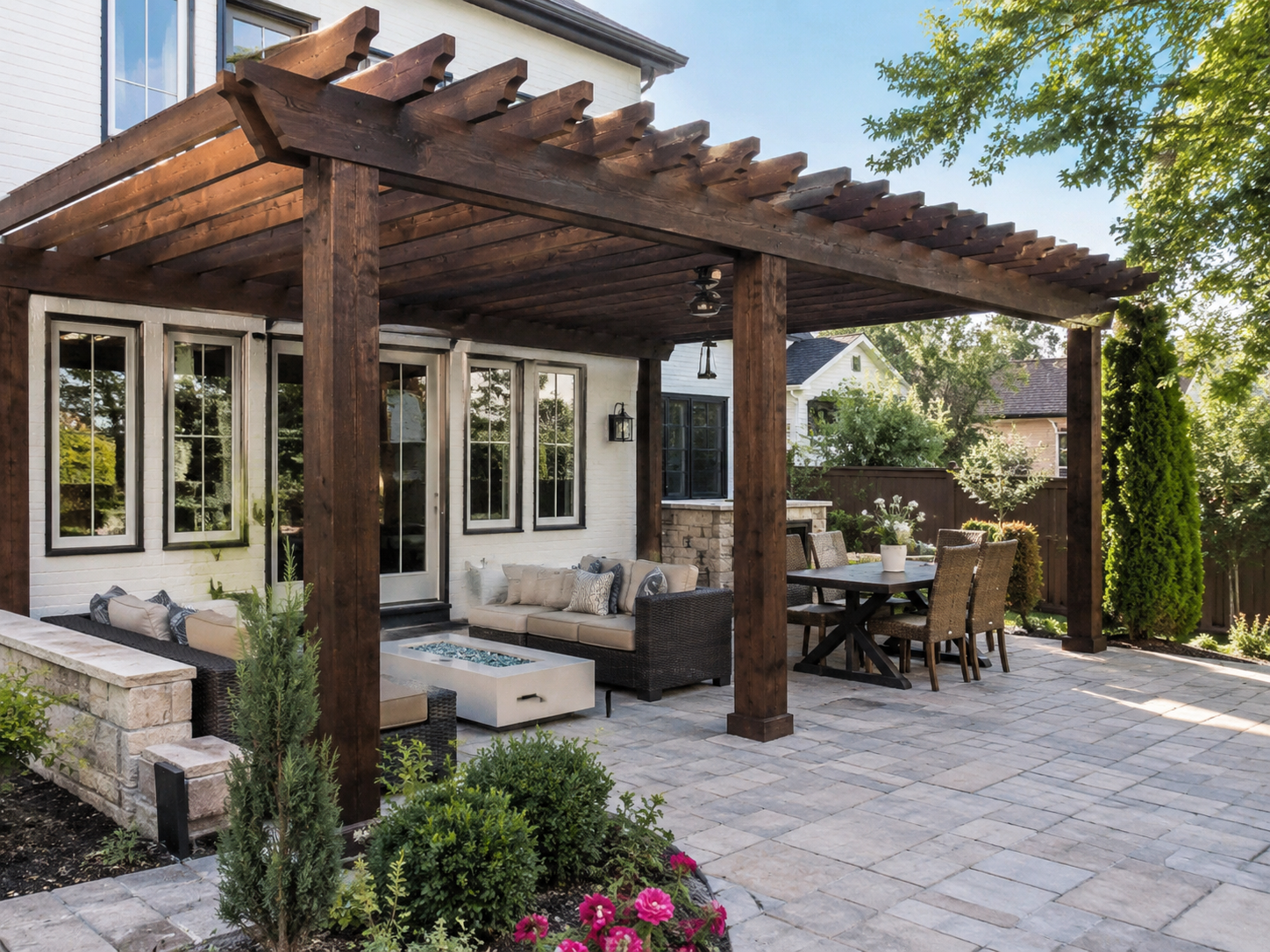Pergola with patio in north boulder